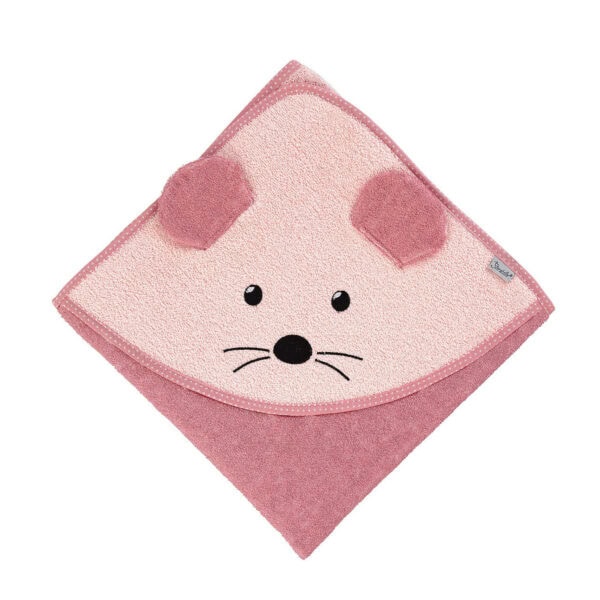 Sterntaler Kapuzenbadetuch Maus Mabel in Rosa